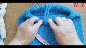 Детские штанишки спицами на 9-12 мес.