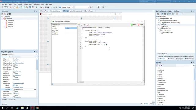 Accordion Layout Horizontal смотреть онлайн