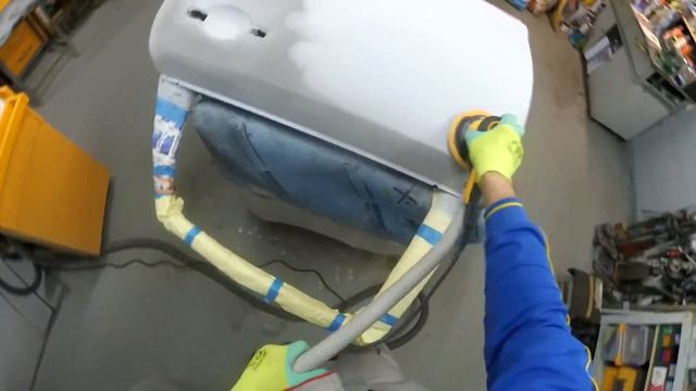 Исправляем дефект шиферности (стиральной доски) на плоскостях автомобиля ч2. смотреть онлайн