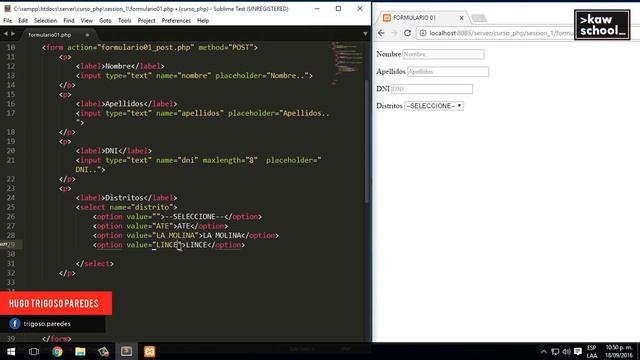 8. Curso de PHP y Mysql desde cero: Método POST смотреть онлайн