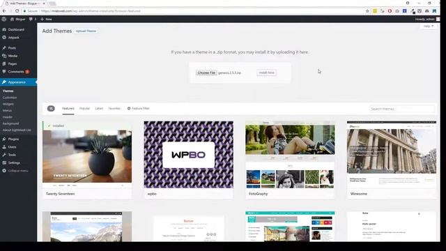 Wordpress: Installer/Charger unThème en ZIP Format dans Wordpress смотреть онлайн