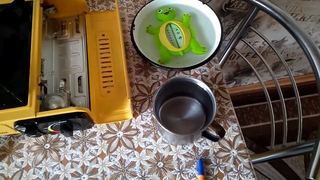 Туристическая газовая плита. Тест и расход газа. смотреть онлайн