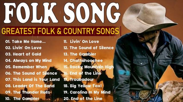 Best Folk Songs Of All Time 🔊 Folk & Country Music Collection 60's 70's 🔊  S.& Garfunkel, Neil Youn