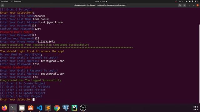 PYTHON CRUD CONSOLE PROJECT смотреть онлайн