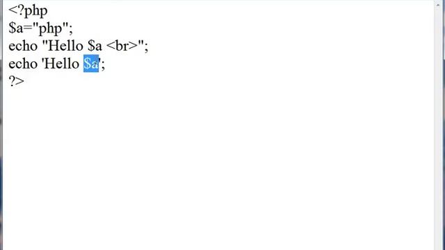Learn PHP Tutorial in Hindi 12 Difference between single and double inverted comma in echo statemen смотреть онлайн