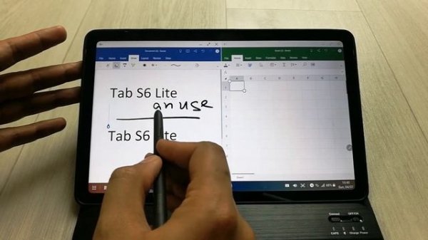 Tab S6 Lite : Word And Excel | Microsoft Office - DeX Mode PRODUCTIVITY