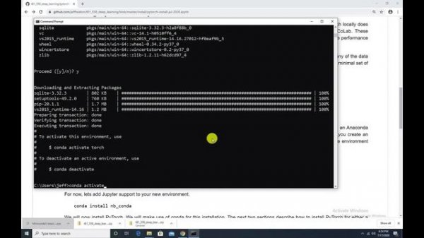 Installing PyTorch for CPU and GPU using CONDA (July, 2020)