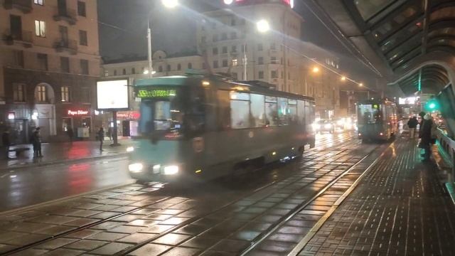 Трамваи (пр. Независимости - пр. Машерова, г. Минск) смотреть онлайн