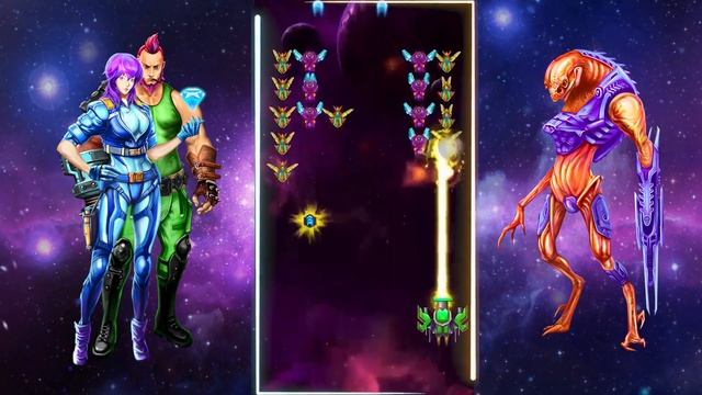 Alien Shooter [Spaceship Intro #15] Galaxy Attack: Best Arcade Shoot up Classic Game Mobile смотреть онлайн