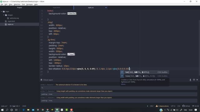 How to make Login form UI with HTML | CSS | frontend Ui design. смотреть онлайн