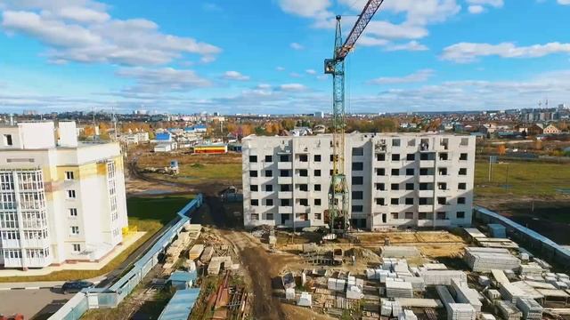 Микрорайон Первый - аэросъемка от 25.10.2017г. смотреть онлайн