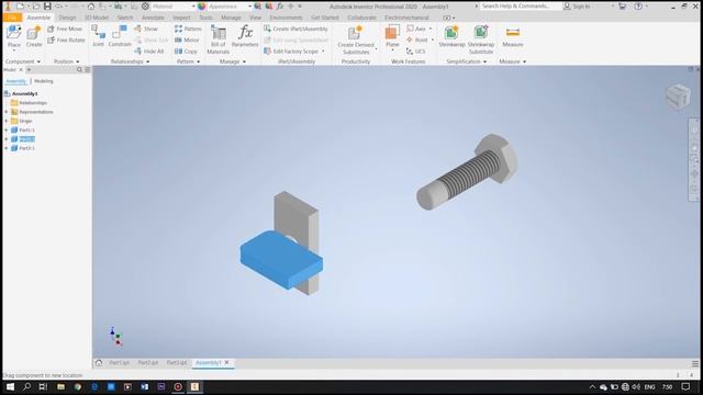 Tutorial dasar assembly autodesk inventor 2020 смотреть онлайн