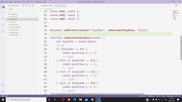 Three.js ile Oyun Programlama 03 - Hareket İşlemleri смотреть онлайн