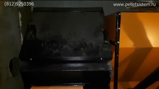 Отопление без газа,пеллетный котел Валдай 100. Отопление автосервиса пеллетами. смотреть онлайн