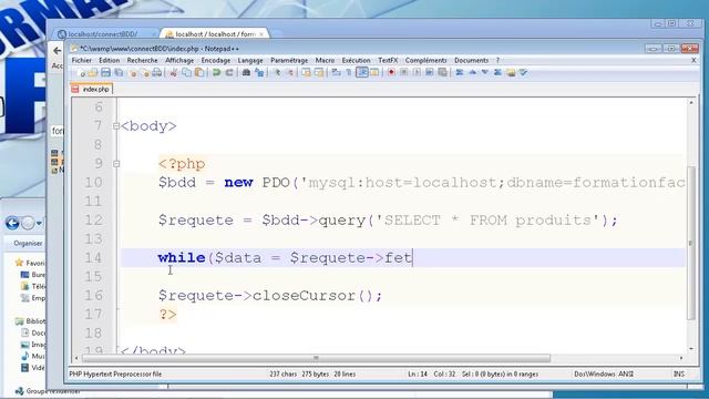 8 - PHP & MySQL - Lire dans une base de données avec PHP смотреть онлайн