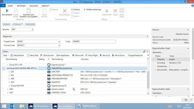 EDIFACT in Dynamics NAV / Navision direkt einlesen смотреть онлайн