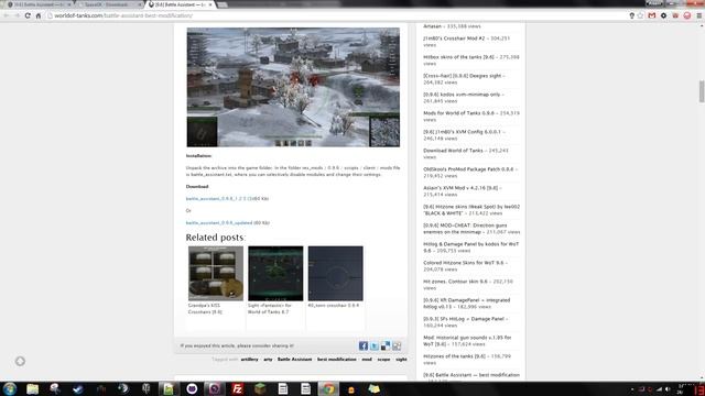 World of Tanks - 9.6 Modpack (XVM + Artillery Battle Assistant) смотреть онлайн