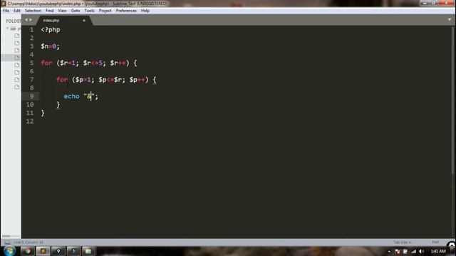 How to make triangle pattern of numbers in PHP (Hindi) смотреть онлайн