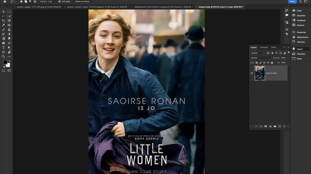 How to remove text from an image - Adobe Photoshop смотреть онлайн