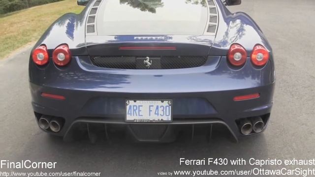 Ultimate Ferrari F430 Exhaust Sounds. Best Accelerations, Fly By And Revs.