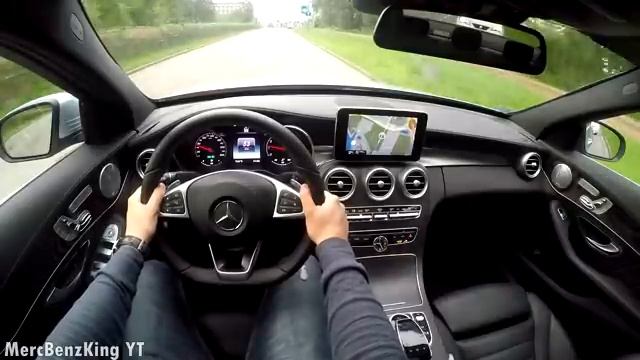 2016 Mercedes Benz Police Karma C Class C200 AMG Politie Driving Review Drive Acceleration POV GoPr смотреть онлайн