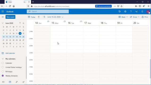 How to Create a Weekly Schedule through Outlook in Office 365 смотреть онлайн