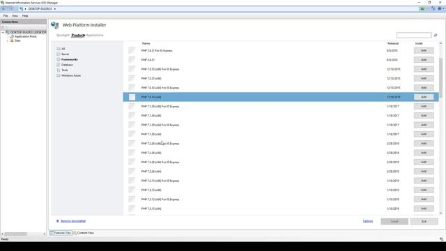 Installing PHP on IIS using Web Platform Installer смотреть онлайн