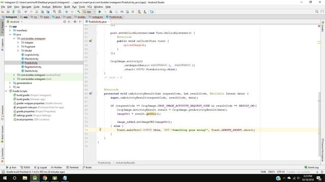 INSTAGRAM App with Firebase - Part 5 - Upload Photo to Firebase Storage - Android Studio Tutorial смотреть онлайн