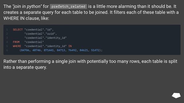 What's the difference between select_related and prefetch_related in Django ORM? смотреть онлайн