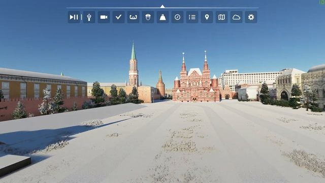Microsoft Flight Simulator2020 Москва-Красная площадь