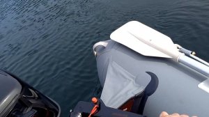 Гладиатор 9.8 на лодке 2.80