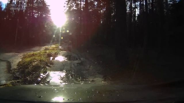 Chevrolet Captiva in the autumn wood смотреть онлайн