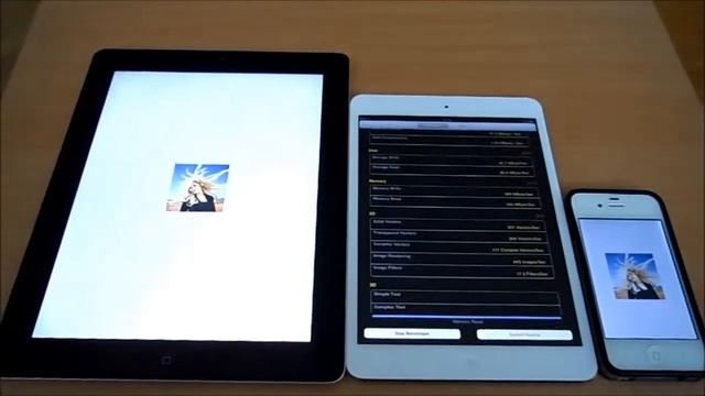 Benchmark:iPad 3 vs iPad mini vs iPhone 4 смотреть онлайн