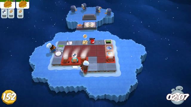 Overcooked Level 3-1 2 Player Co-op 3 Stars