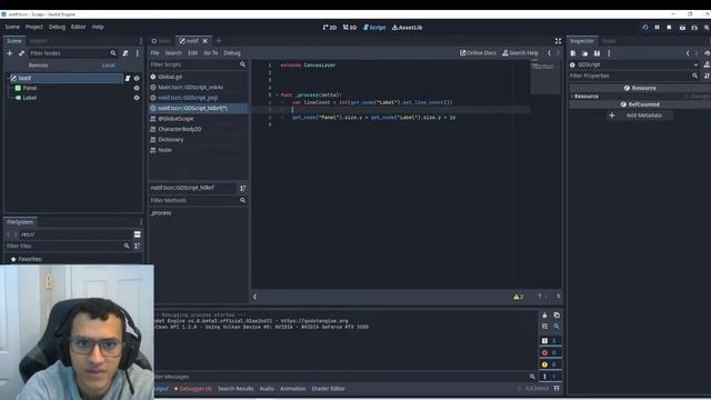 Adaptable Text Notification! Resizing a Panel depending on Text! - Godot Engine 4.0 Tutorial 2D смотреть онлайн