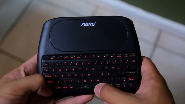 Aerb Backlit Mini Wireless Keyboard with Touchpad Review смотреть онлайн