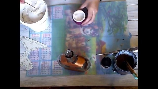 Презентация МК по имитации «Бутылка «Старая медь» Ирины Дороговой