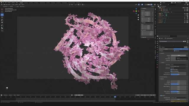 Blooming proteins in Blender using an emitter/hair system смотреть онлайн