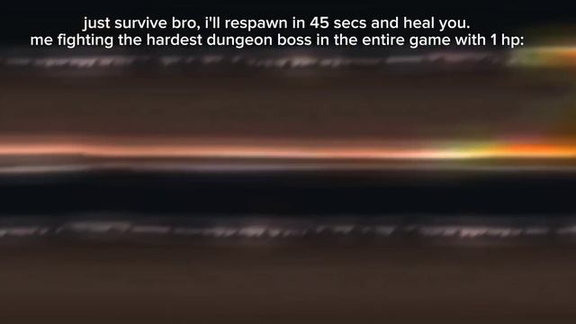 just survive bro i'll respawn in 45 secs and heal you. the 45 secs: смотреть онлайн