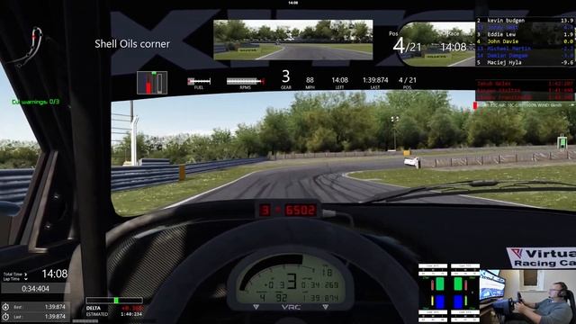 Assetto Corsa LFM VRC Touring Car Oulton Park Race 2 - Trying not to crash - Season 13 Week 3 смотреть онлайн