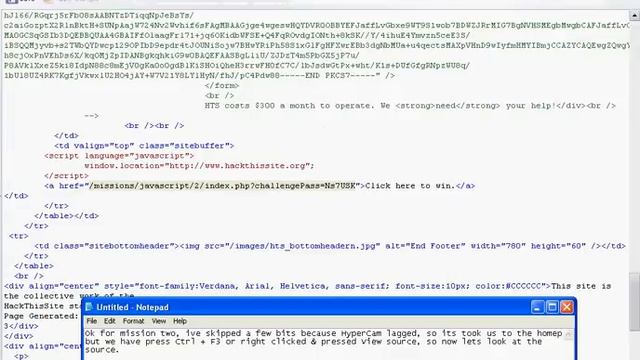 JavaScript: 2 - HackThisSite смотреть онлайн