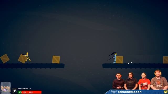 Stick Fight: The Game - #3 - Mini Gun MADNESS!! (4 Player Gameplay) смотреть онлайн