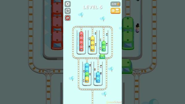 Train Sort Puzzle Game - Collect All Passengers - Android Gameplay смотреть онлайн