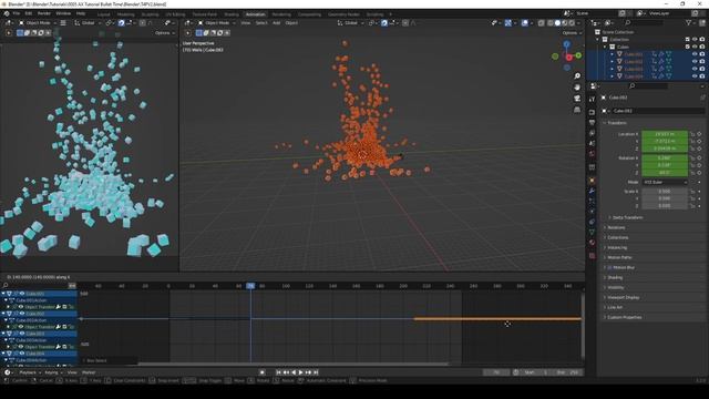 Tutorial - Bullet Time for physics in Blender - Part 2 смотреть онлайн