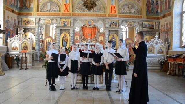 Христос Воскресе! Пасхальное поздравление детского хора храма Григория Богослова и Мученицы Зои! смотреть онлайн