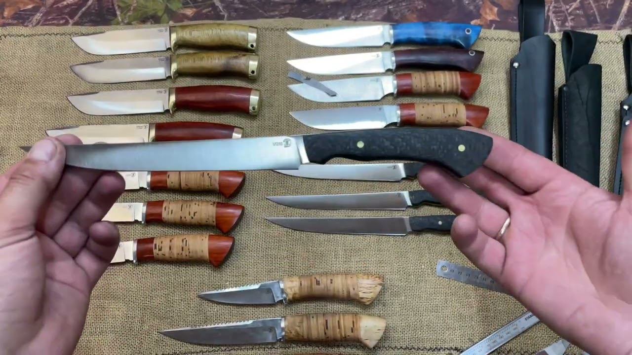 Выставка ножей с хорошими скидками! Новая модель кухонного ножа! смотреть онлайн