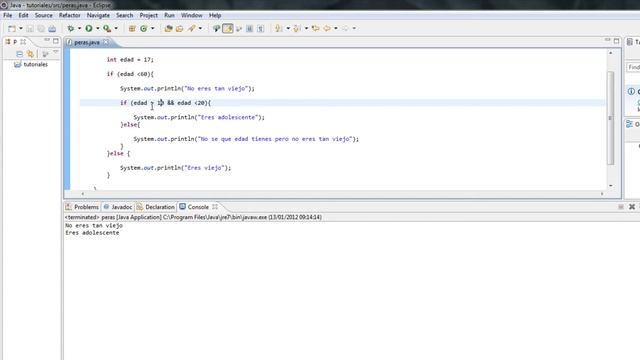 Tutoriales java - 17 If Anidado смотреть онлайн