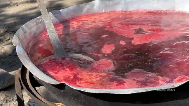 ВАРИМ КОМПОТ В ДЕРЕВНЕ Азербайджанская Кухня Деревенская Кухня Рецепты смотреть онлайн