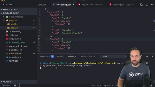 How to Build an Ionic 4 Multi App Project with Shared Angular Library смотреть онлайн