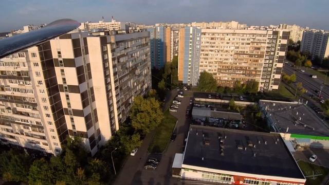 Почти весь Зеленоград с воздуха, на закате. Аэросъемка 4K. FPV RC plane low altitude, long range. смотреть онлайн